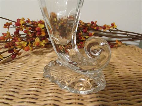 cornucopia glass vase|More.